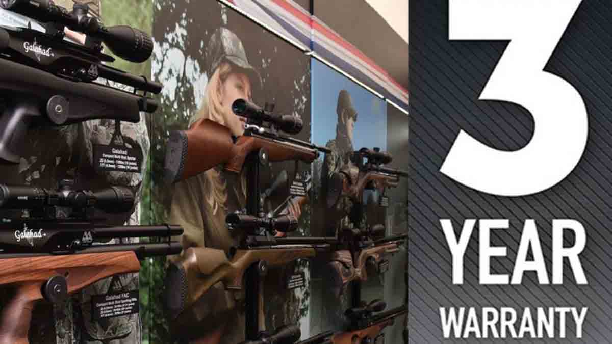 Air Arms continue to support their customers by extending their warranty